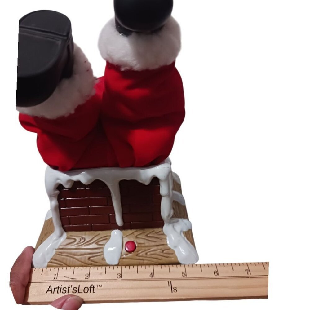 Gemmy Santa Claus Stuck In Chimney Animated Christmas Decor Figurine Sound - Picture 9 of 9